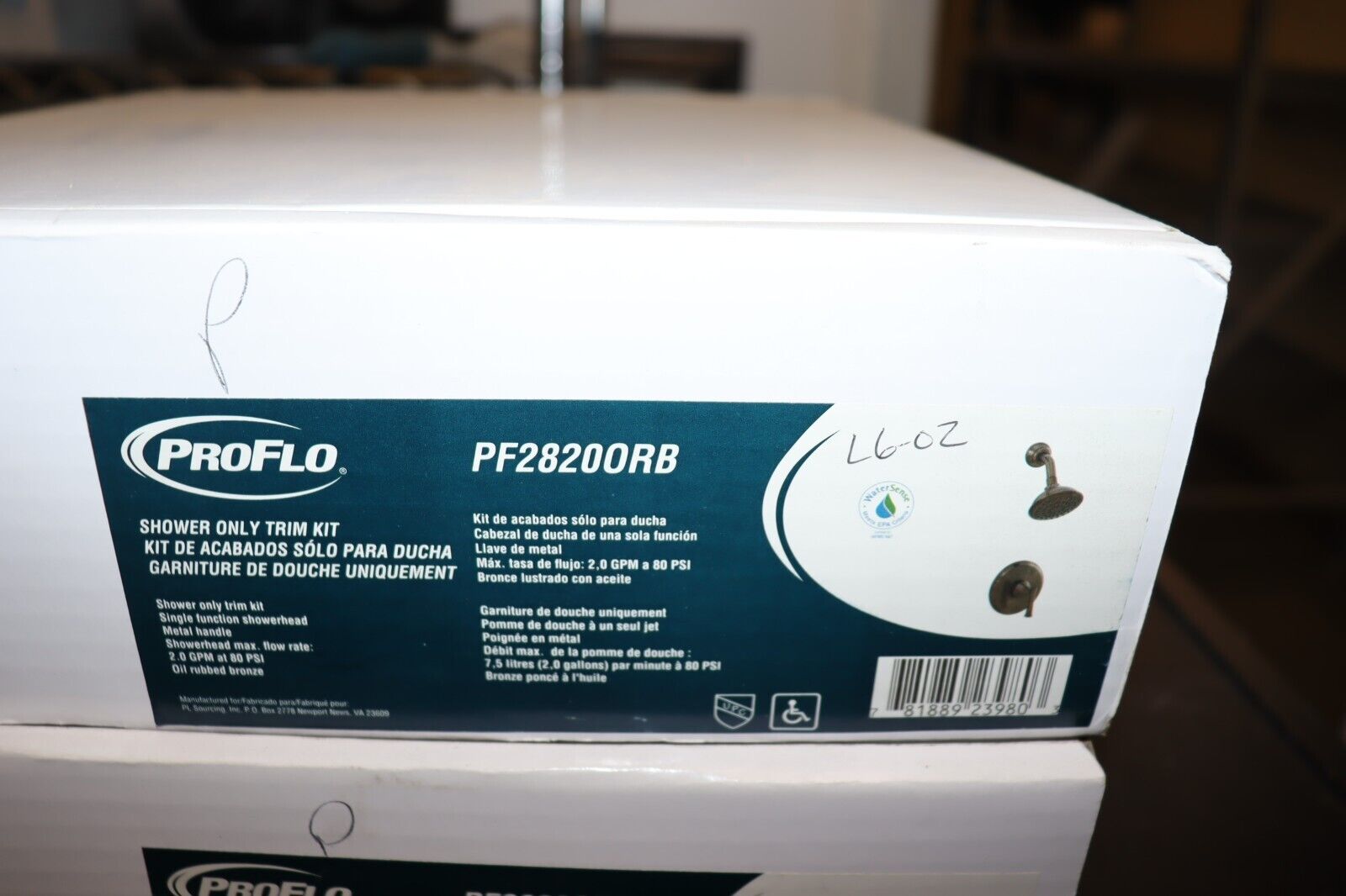 Proflo Shower Trim Package with Single Function Shower Head, PF2820ORB