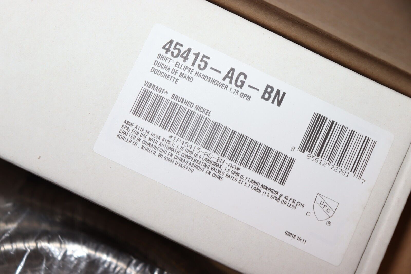 Kohler Composed Floor-mount bath filler trim with handshower, K-T73087-4F2-BN