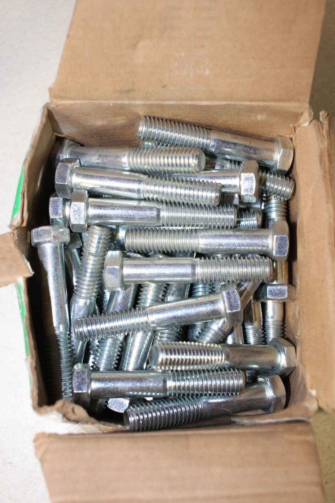 Hex Head Cap Screw: Grade 5, Zinc Plated, 7/16"-14, 2 1/2 in lg, BOX OF 43