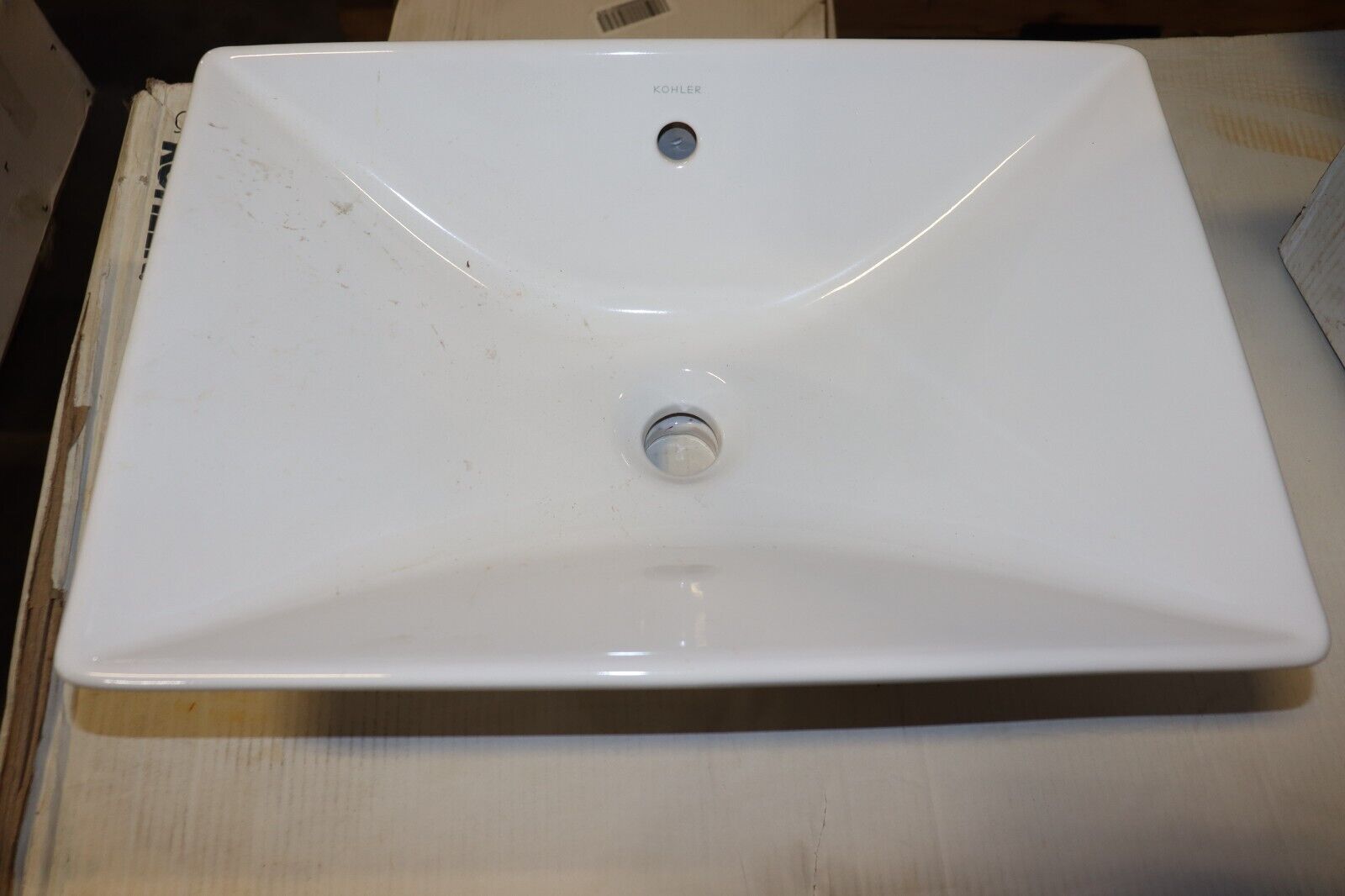Kohler 4819-0 Reve Vessel Bowl Sink 22 Inch White Fire Clay
