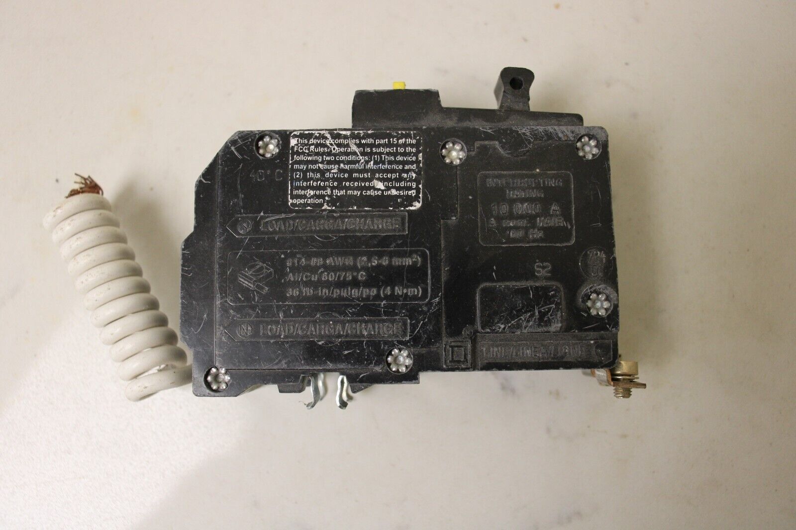 30 Amp 2 Pole GFCI Bolt On Circuit Breaker Square D QOB230GFI30A