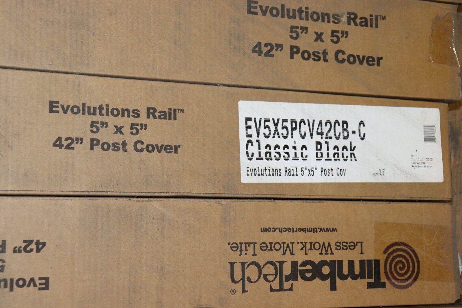 Evolutions TimberTech Comtempory Railing Complete System 100'+ Classic Black
