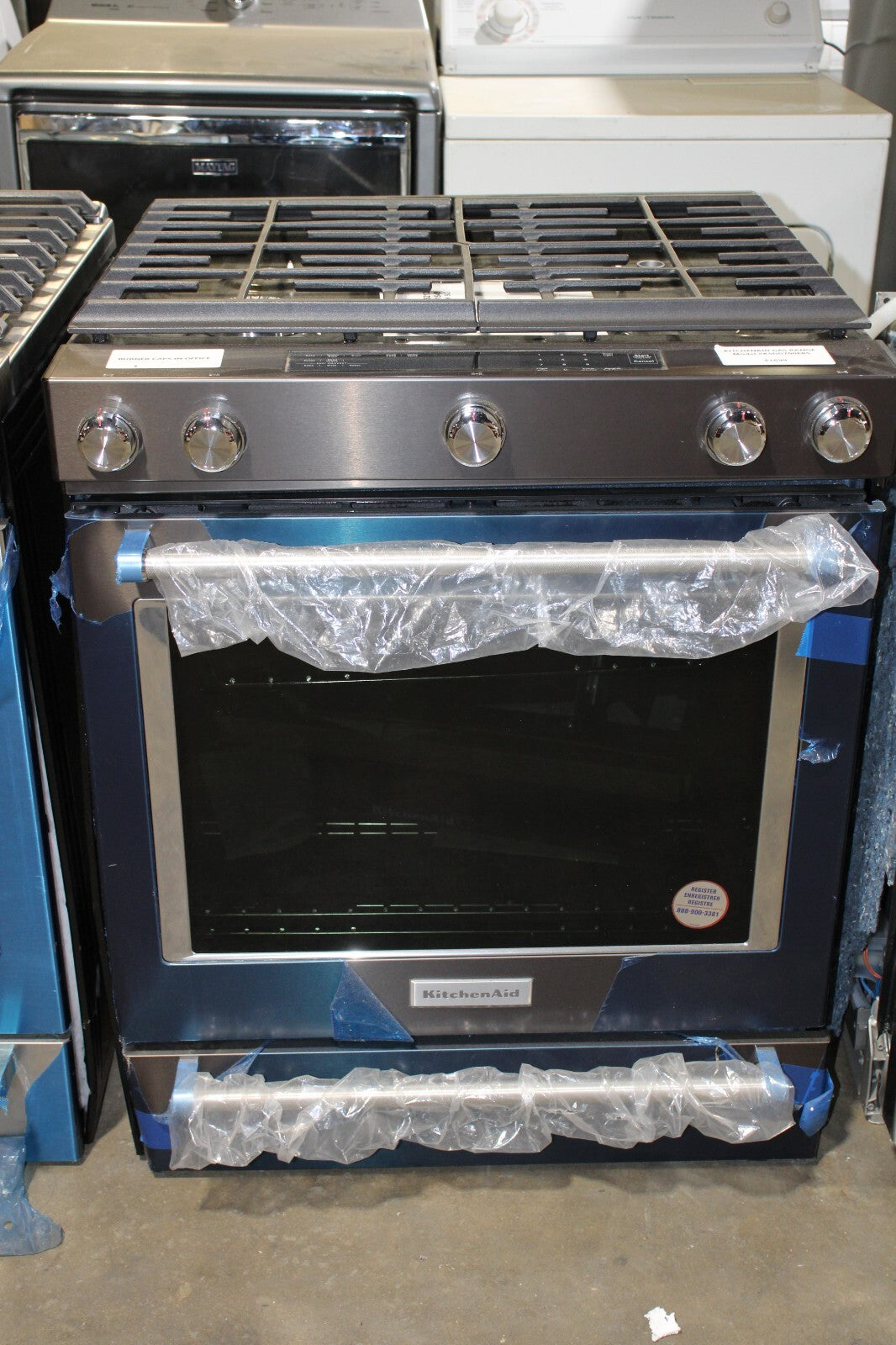 KITCHENAID 30 INCH GAS CONVECTION RANGEBLACK STAINLESS STEEL KSGG700EBS6