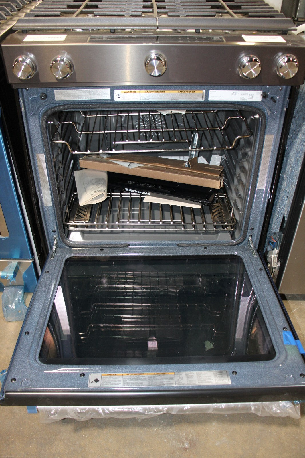 KITCHENAID 30 INCH GAS CONVECTION RANGEBLACK STAINLESS STEEL KSGG700EBS6