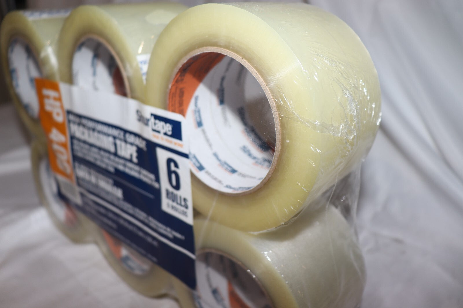 6 Pack - Shurtape Hp 400 Packaging Tape 72mm W x 100M L., 2.83 inch x 109 Yards