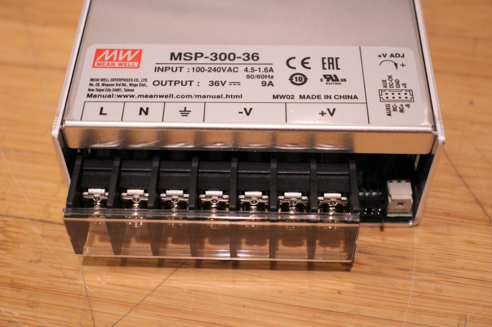 MW MSP-300-36 MSP SERIES MEDICAL POWER SUPPLY