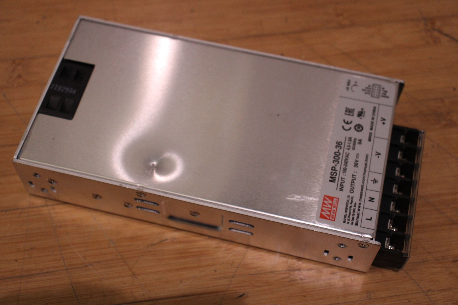 MW MSP-300-36 MSP SERIES MEDICAL POWER SUPPLY