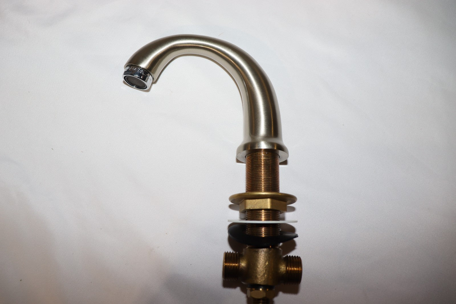 Giagni EE14SNPC Widespread Bath Faucet, Satin Nickel & Polished Chrome, New