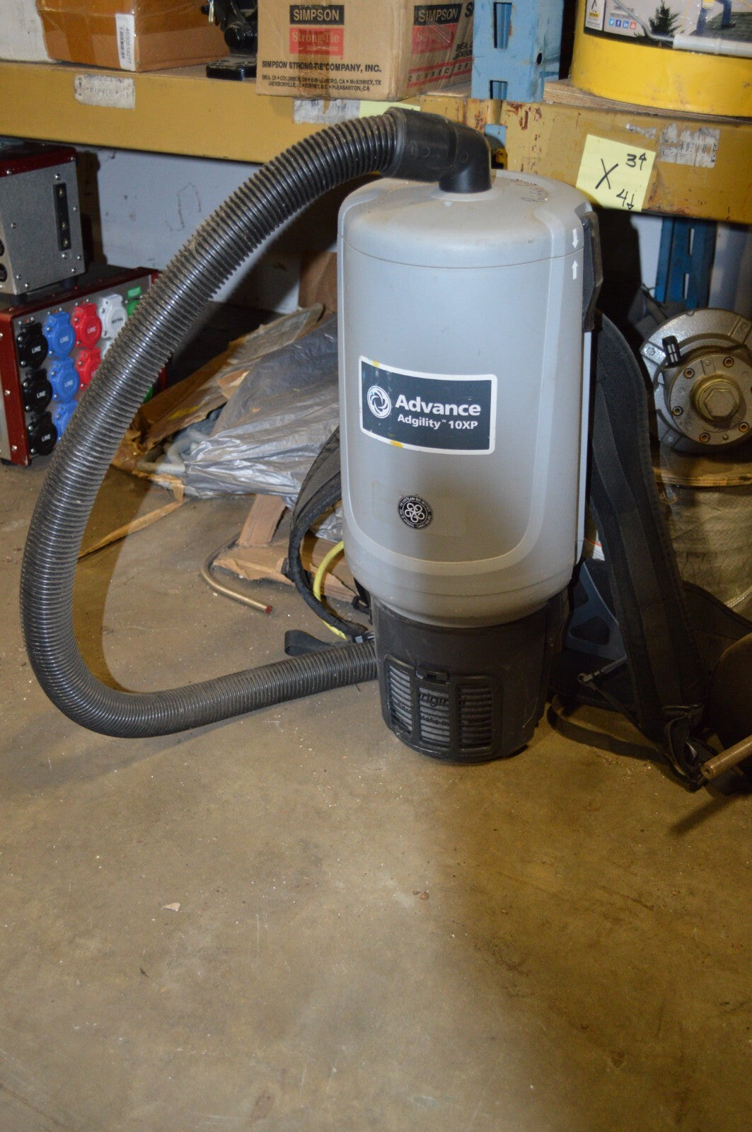 Advance Adgility 10XP Backpack Vacuum - 10 Qt., Used