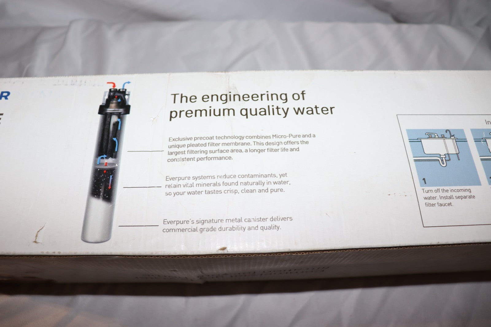 Pentair Everpure H-54 KIT, Water Filtration Cartridge and Install Kit, New