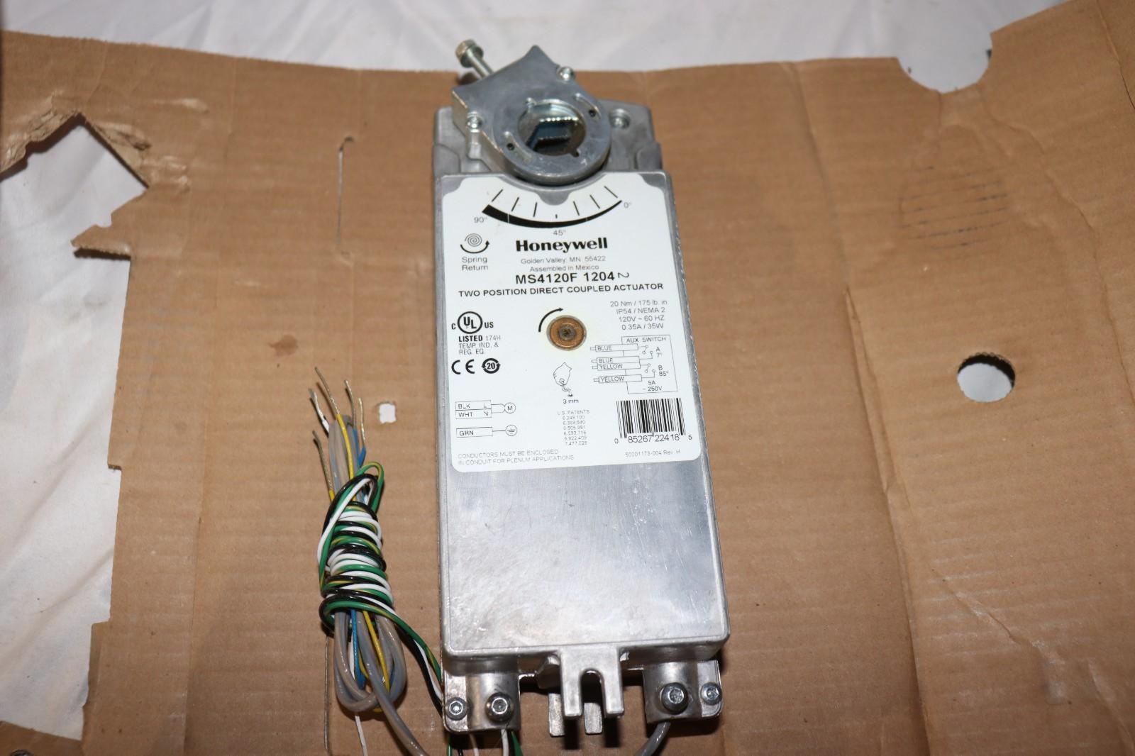 Honeywell MS4120F1204 Fast-Acting, Spring-Return Actuator Two-Position 175 lb-in