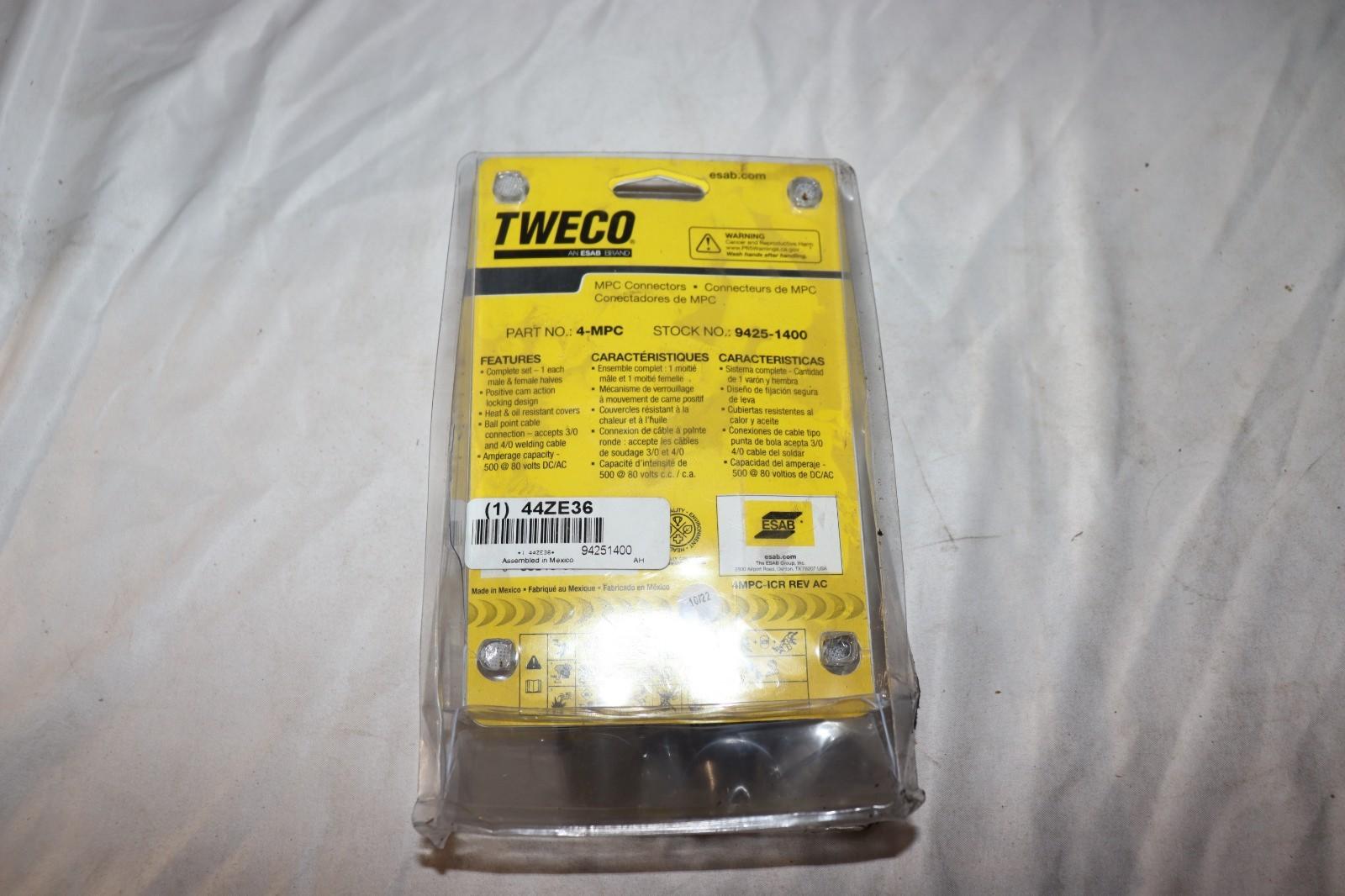 TWECO 94251400 Cable Connector, Female/Male, 3/0 to 4/0 AWG 44ZE36