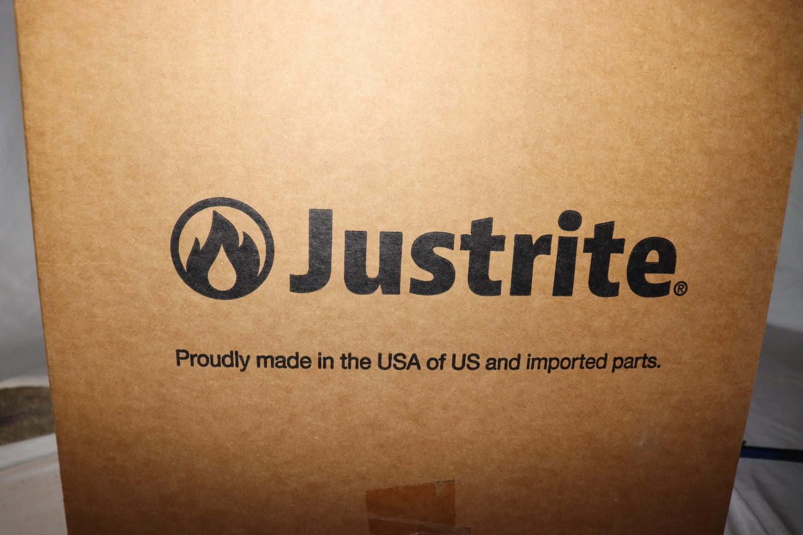 Justrite 09100 Oily Waste Can, 6 Gallon Capacity, Galvanized Steel, Red, Foot