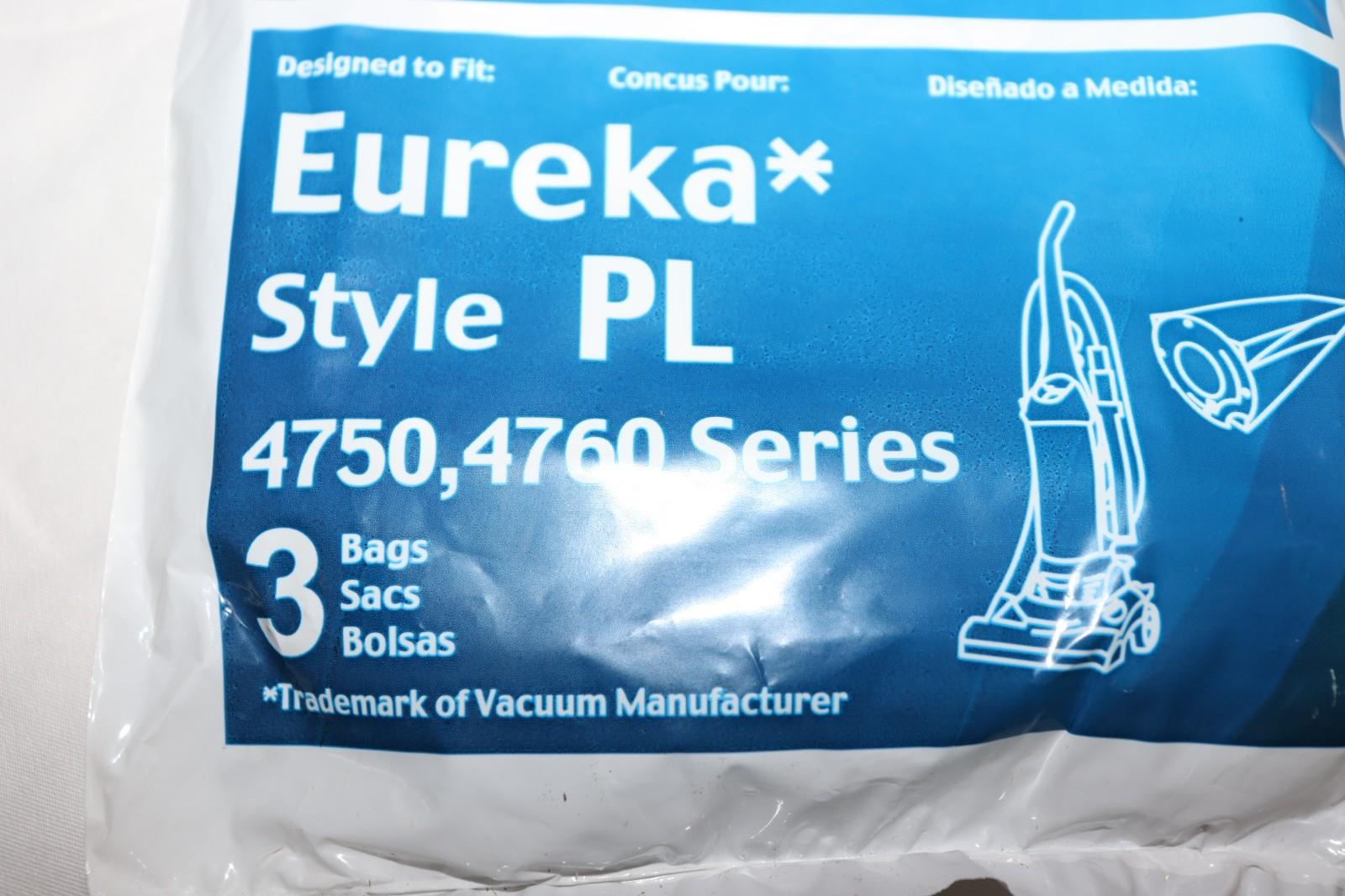 3 Pack EnviroCare Eureka Micro Filtration Vacuum Cleaner Dust Bags, 4750, 4760 S