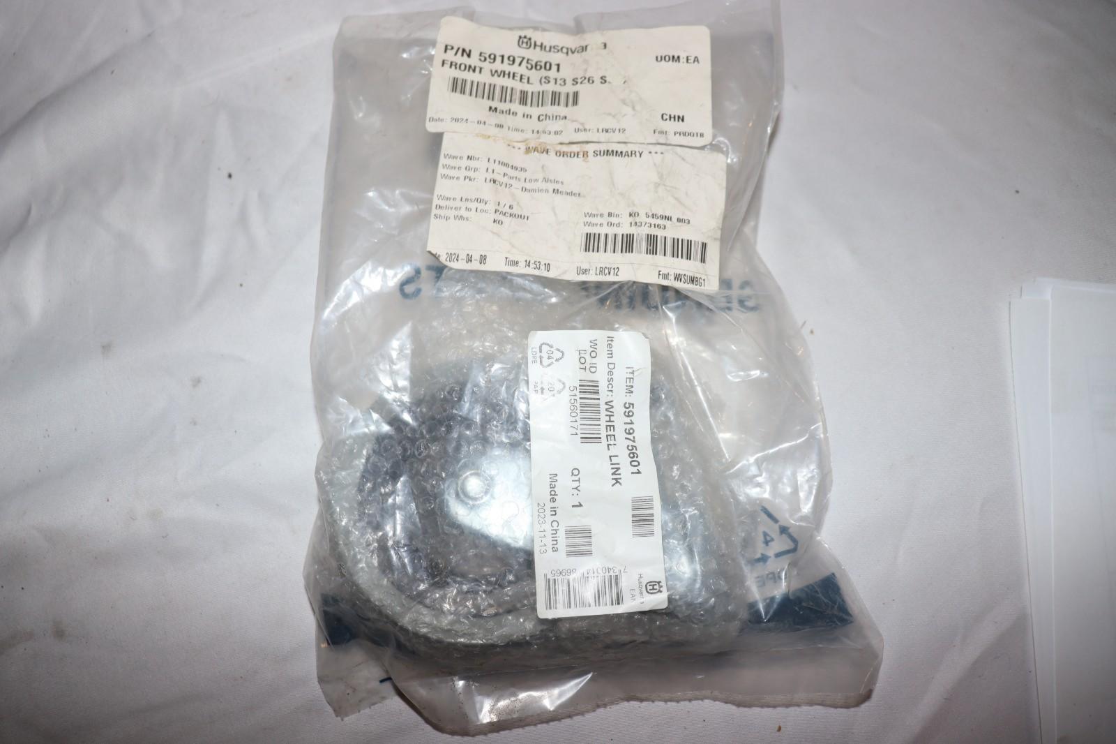 Husqvarna Pullman S Series Vacuum Front Caster Wheel 591975601