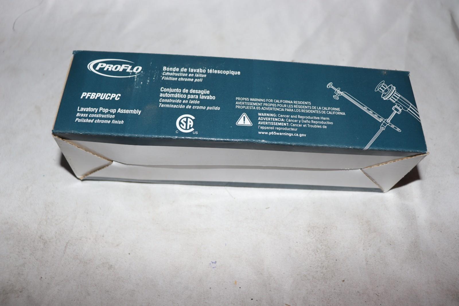 PROFLO PFBPUC 1-1/4" Pop-Up Drain Assembly - Polished Chrome