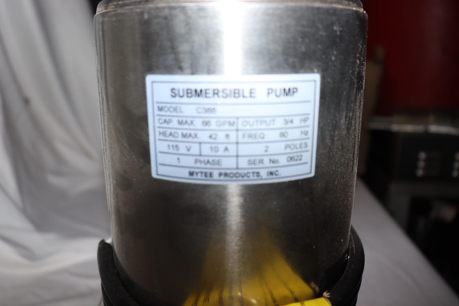 Mytee C388 Auto Pump Out Pump 66 gpm, 125V, NEW