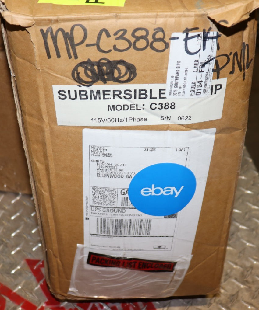 Mytee C388 Auto Pump Out Pump 66 gpm, 125V, NEW