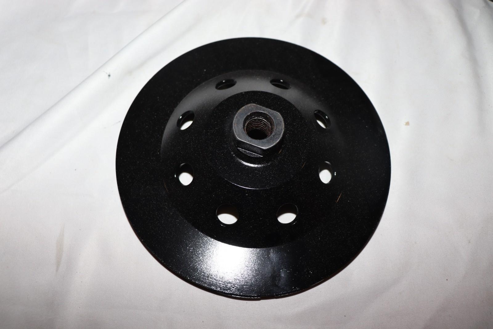 Syntec 7" T Segment Cup Wheel 14-Segment Threaded Arbor - Black Series