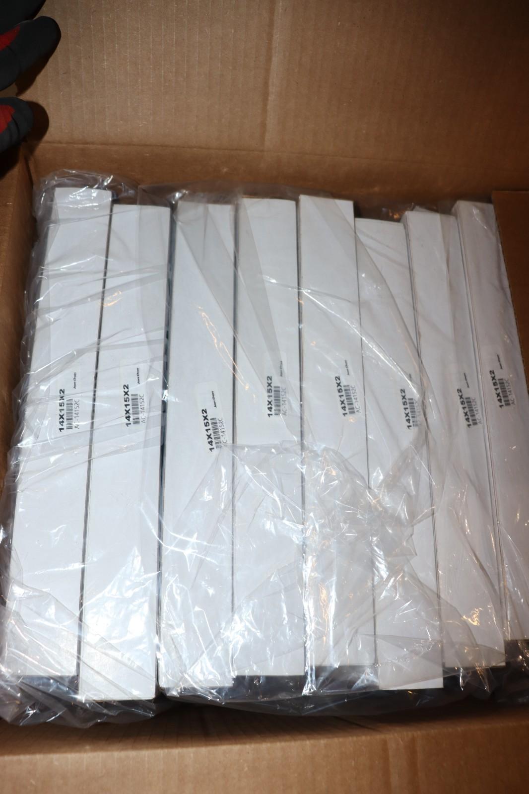 12 Pack - 14x15x2 NC FILTRATION AIR FILTRATION CARBON PLEATED FILTERS