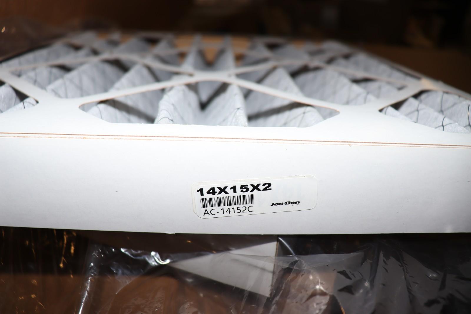 12 Pack - 14x15x2 NC FILTRATION AIR FILTRATION CARBON PLEATED FILTERS