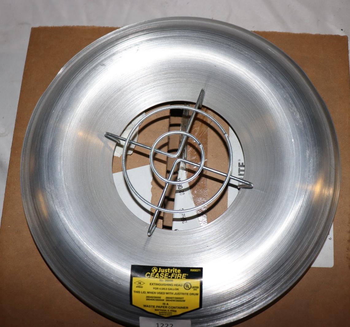 JUSTRITE Cease-Fire 26265 Receptacle Smoking Head, Aluminium