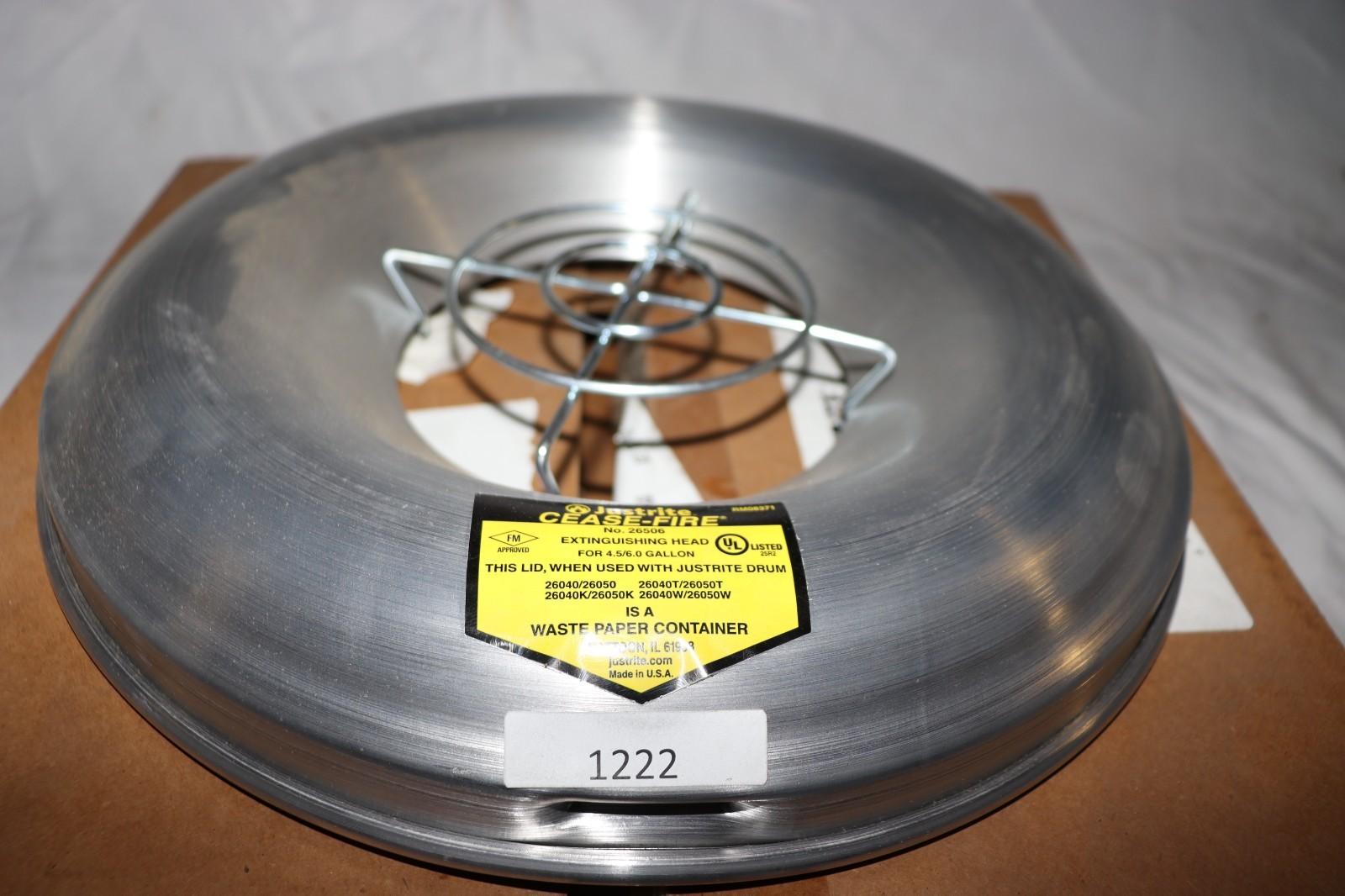 JUSTRITE Cease-Fire 26265 Receptacle Smoking Head, Aluminium