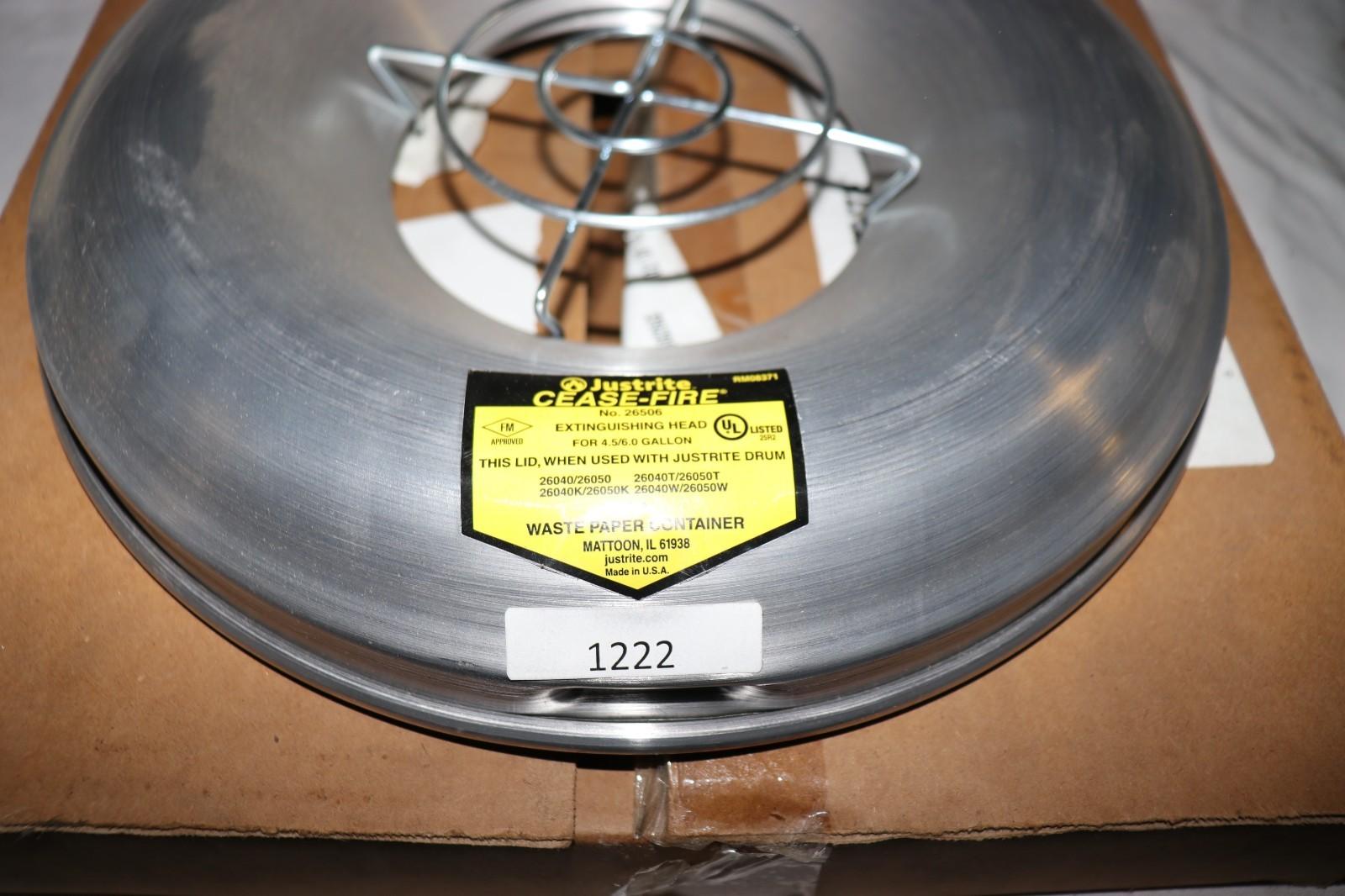 JUSTRITE Cease-Fire 26265 Receptacle Smoking Head, Aluminium