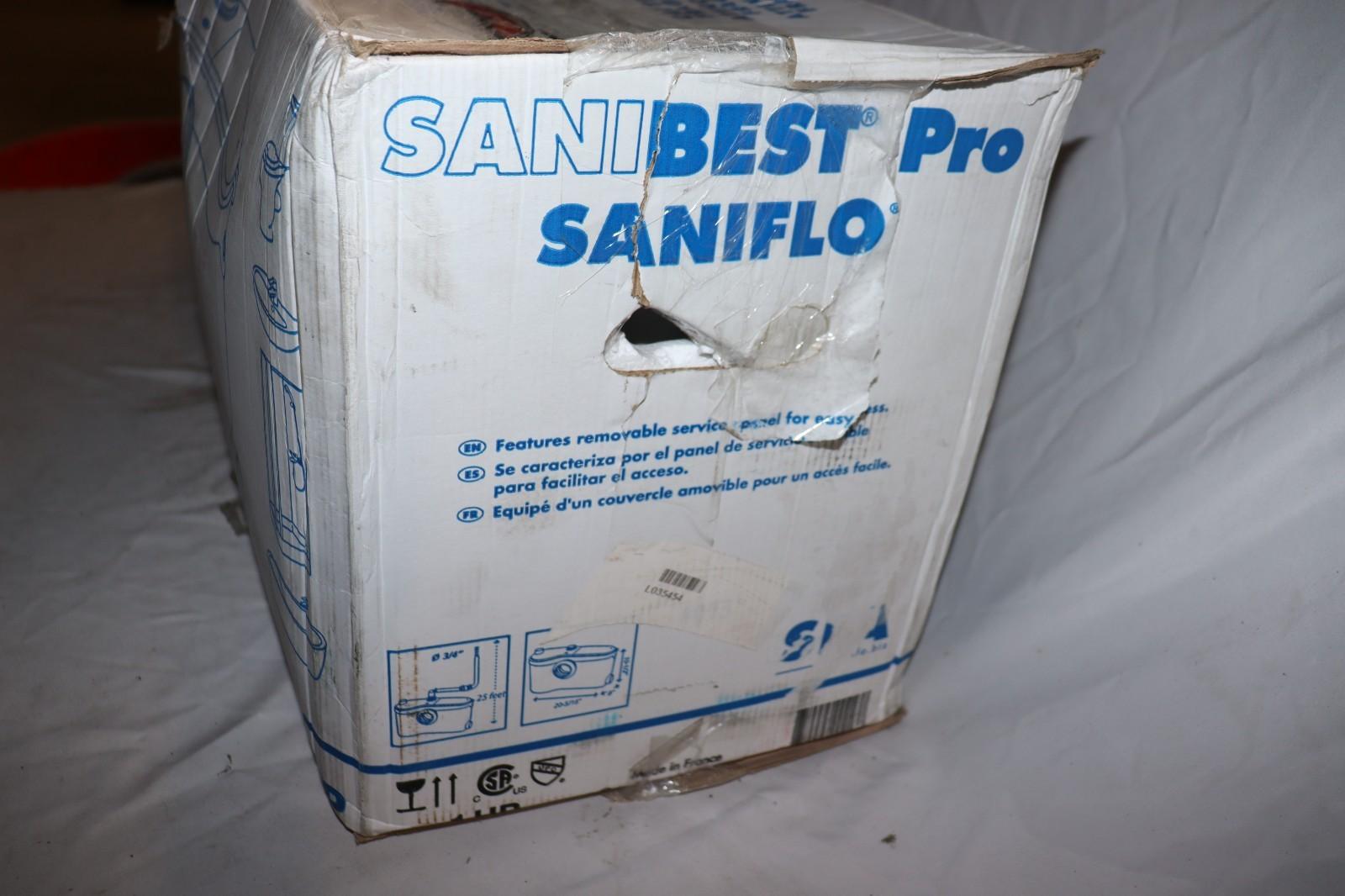 SANIFLO 1 HP SANIBEST Pro 013 Toilet Grinder Pump For Remote Full-Bath Systems