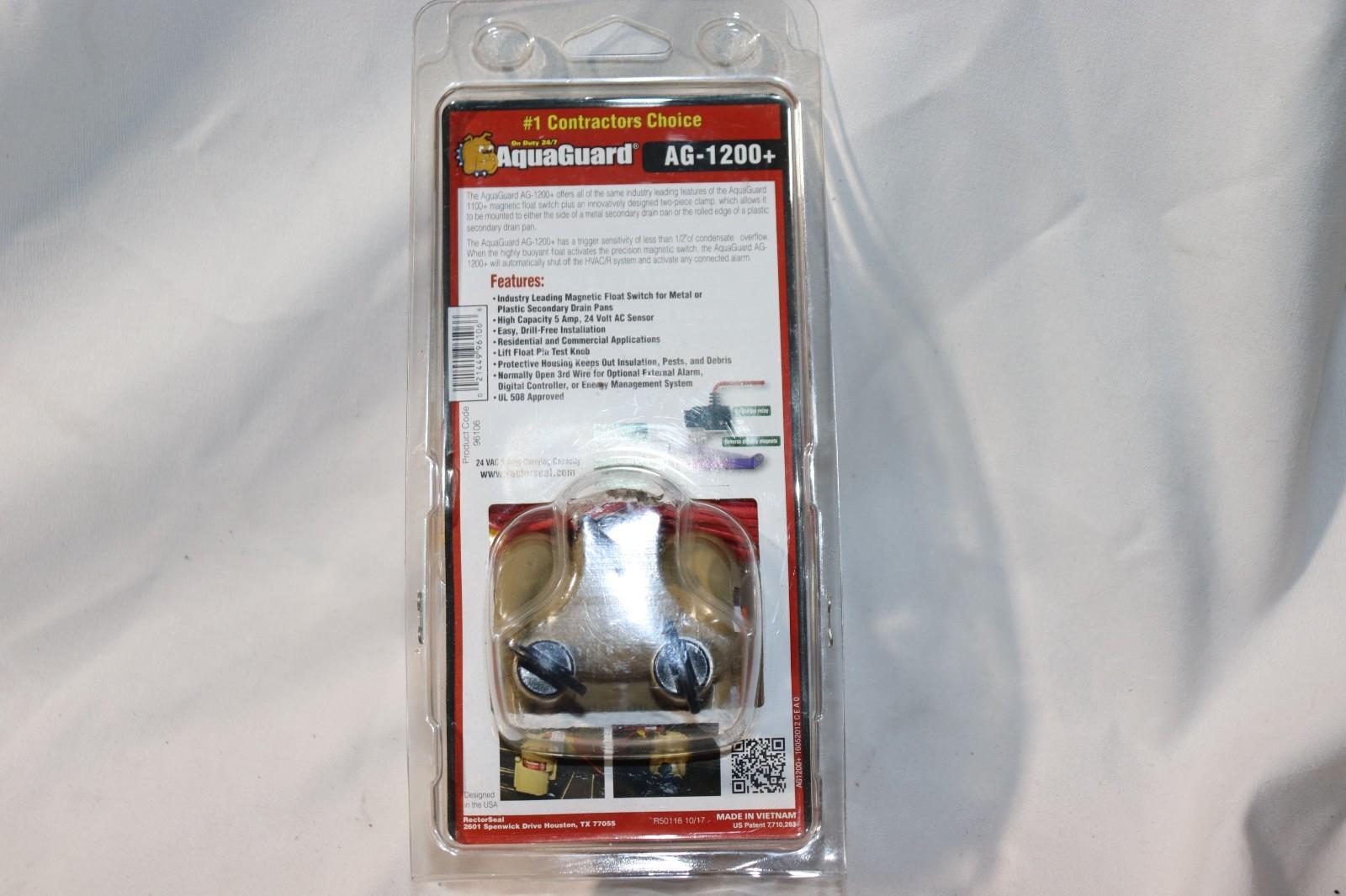 AquaGuard AG-1200+ Secondary Drain Pan 24v Magnetic Float Switch - New/Sealed