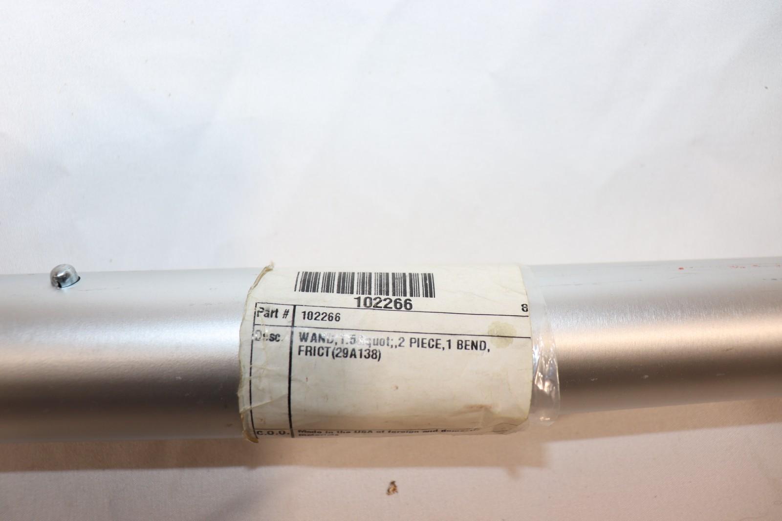 PROTEAM 102266 54" Two-Piece Friction Fit One-Bend Aluminum Wand w/ Button Lock