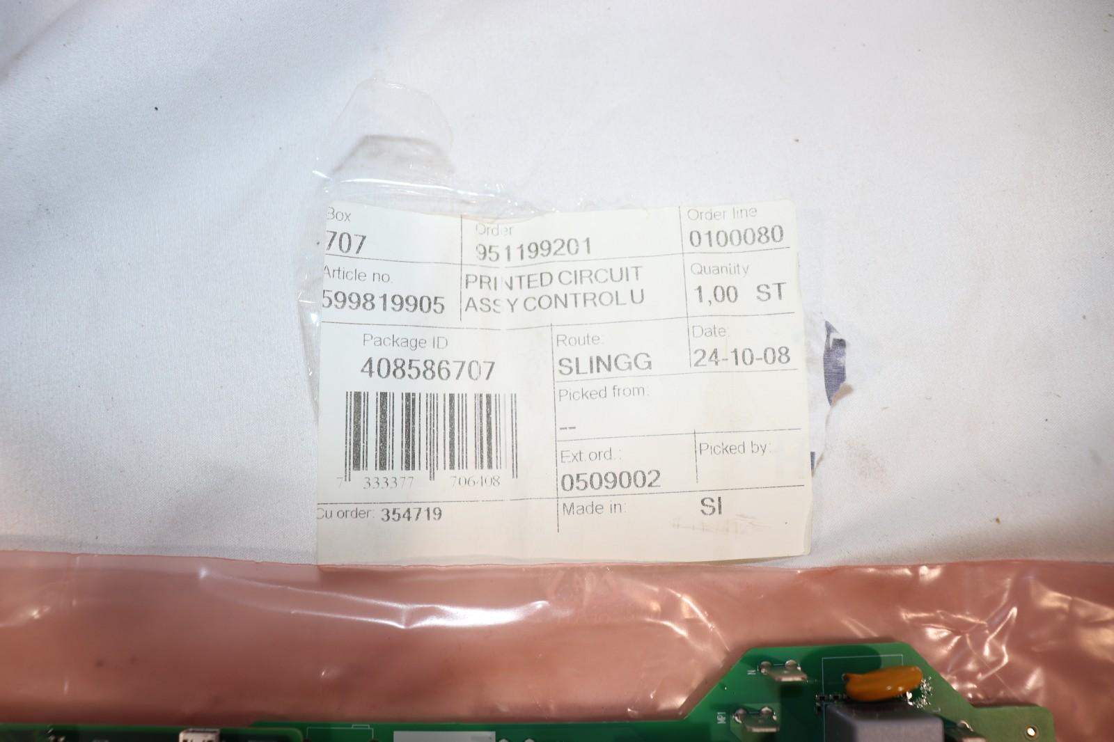 OEM Husqvarna Construction 599819905 - PRINTED CIRCUIT ASSEMBLY CONTROL