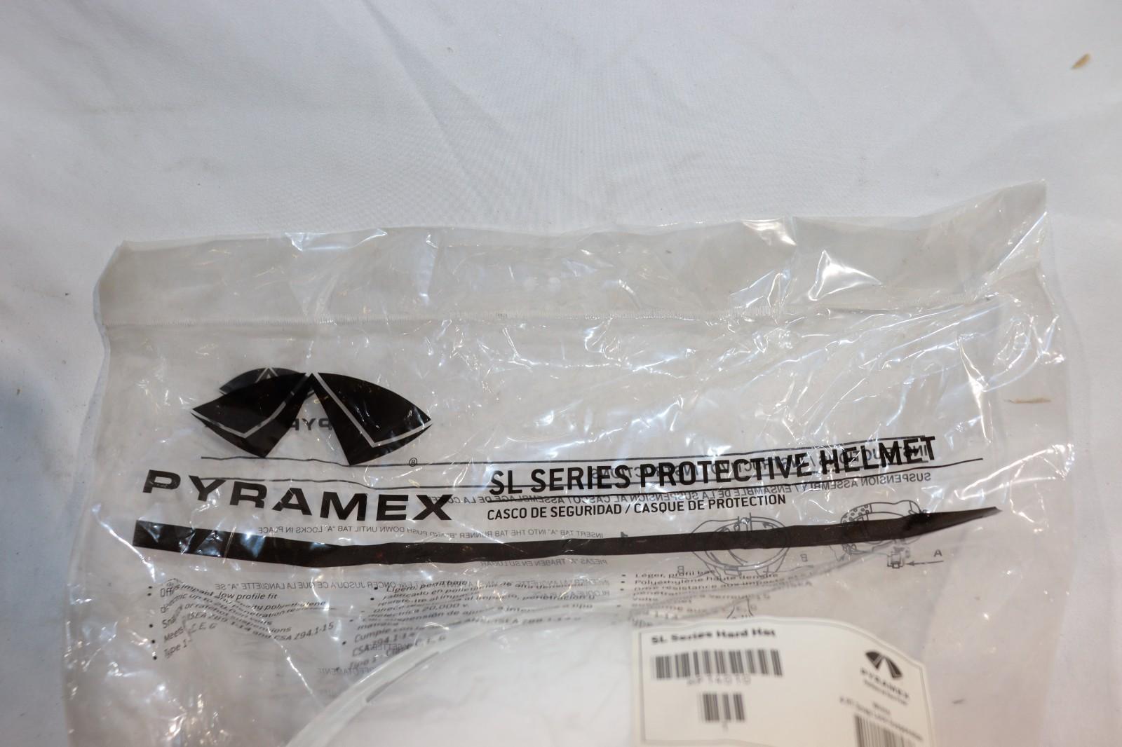 2 Pack - Pyramex HP14010 Sl Series 4 Pt. Snap Lock Suspension Hard Hat White