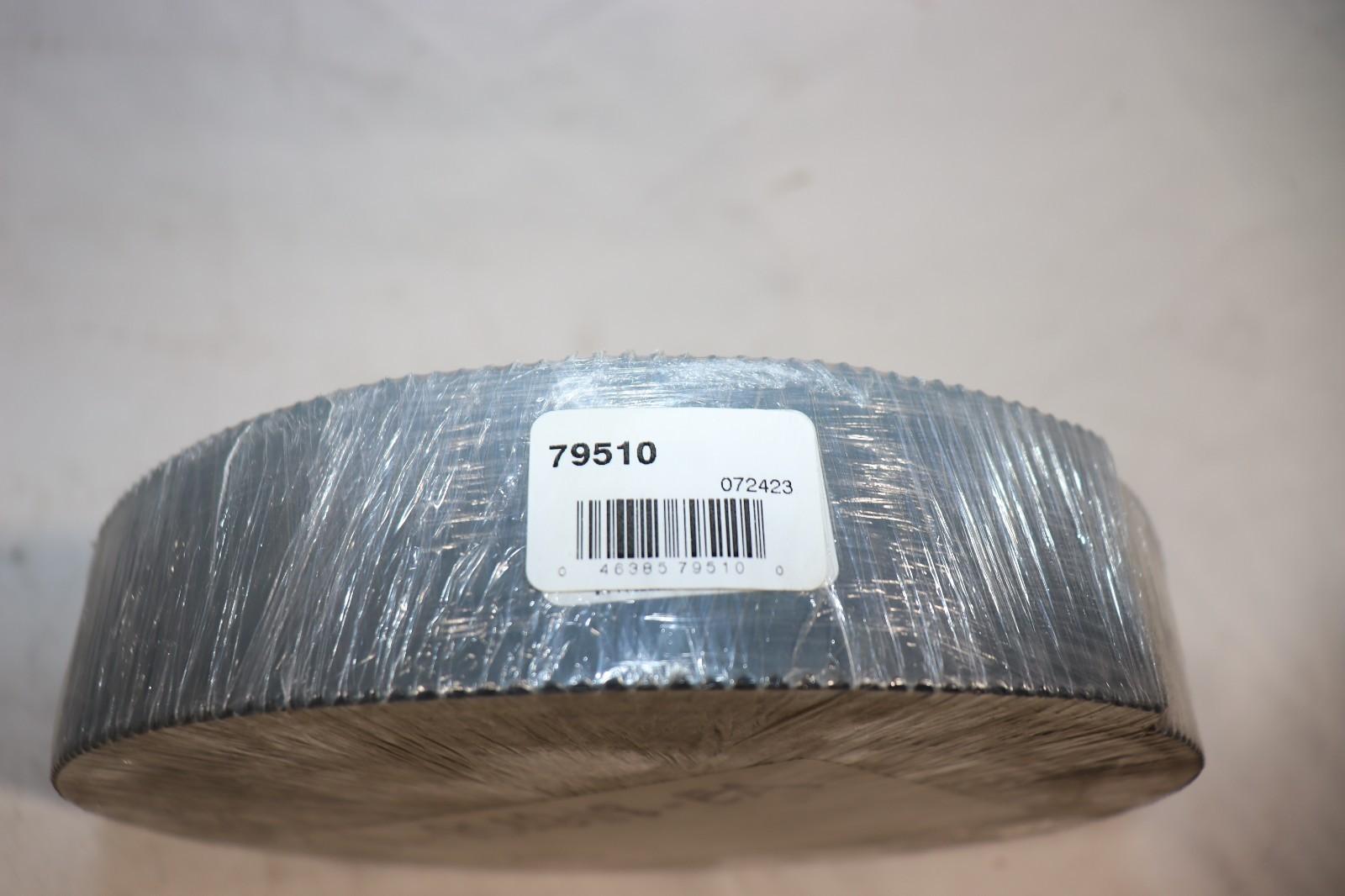 Midwest Rake 25ft Bulk Roll Gray EPDM Rubber Squeegee Blade, 1/8" Notched