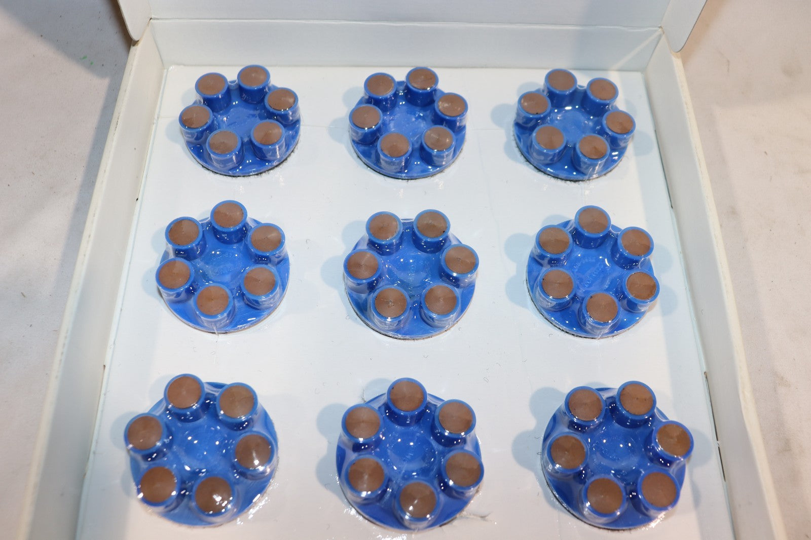 9 Pack - Pro-Maxx 6 Post Style Diamond DT-6PST200CS, 2-3/8", 200 Grit Blue