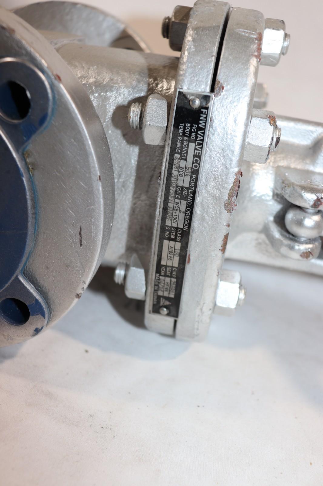 FNW Valve 2" 150# Flanged Carbon Steel Gate Valve w/ Handwheel Fig 551 WCB