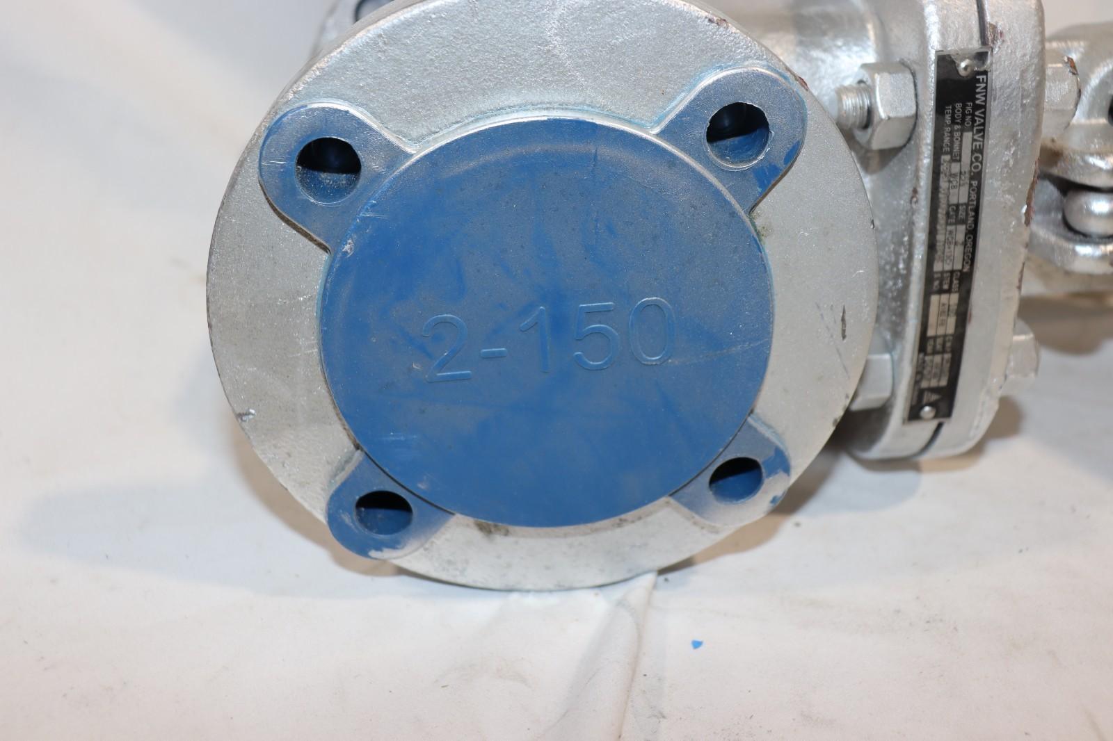 FNW Valve 2" 150# Flanged Carbon Steel Gate Valve w/ Handwheel Fig 551 WCB