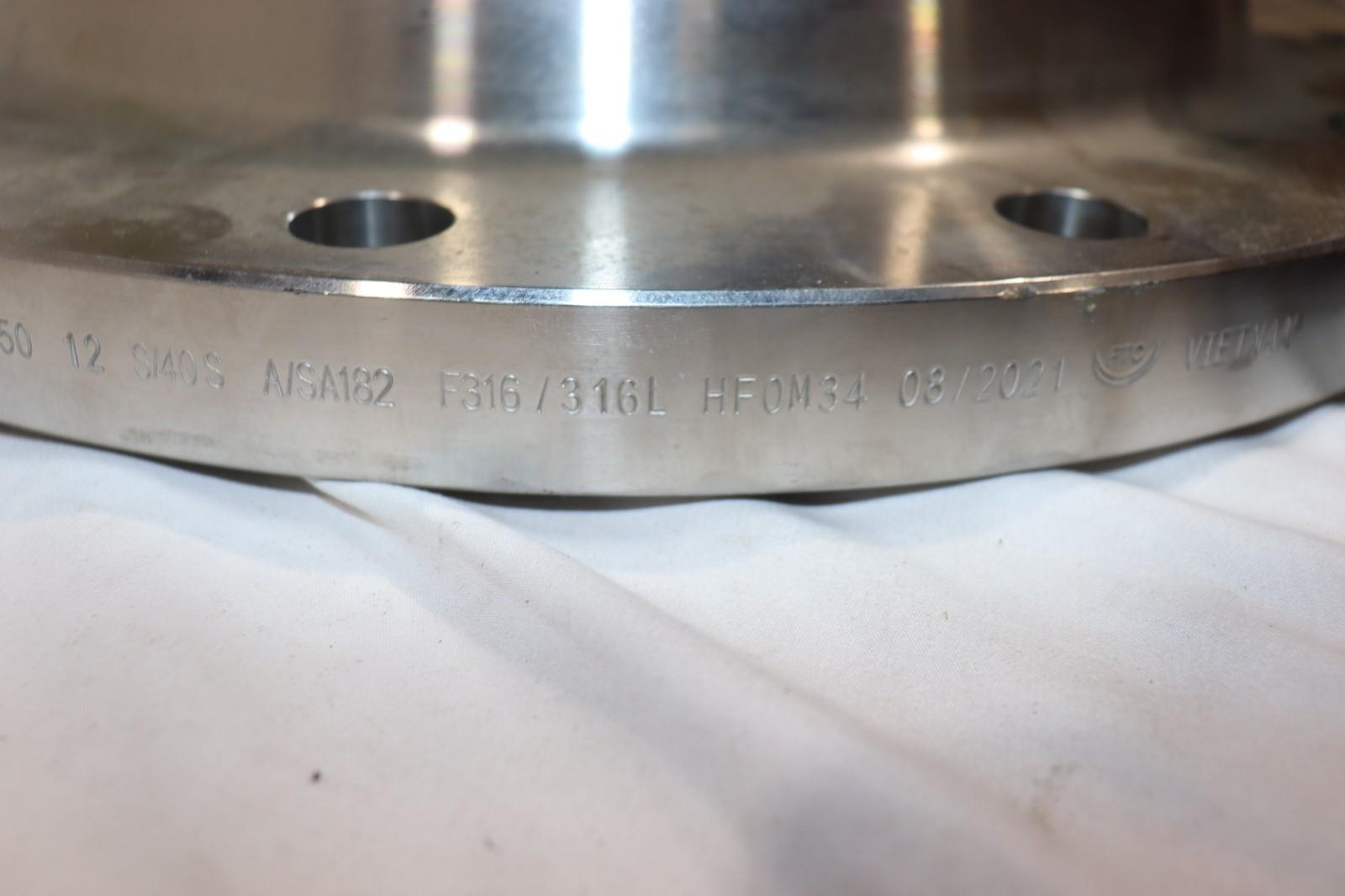 12 Inch Stainless Steel Slip/Weld flange A/SA182 F304L/304 150 B16.5 12" PIPE