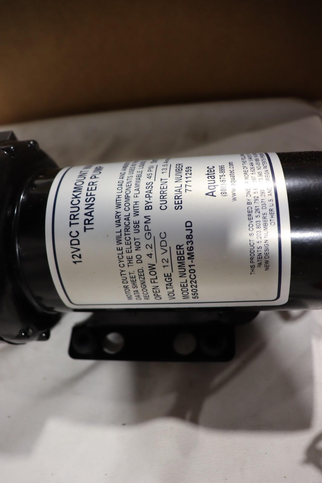 AquaTec Truck Mount Water Transfer Pump, 12V DC, 55022C01-M638JD