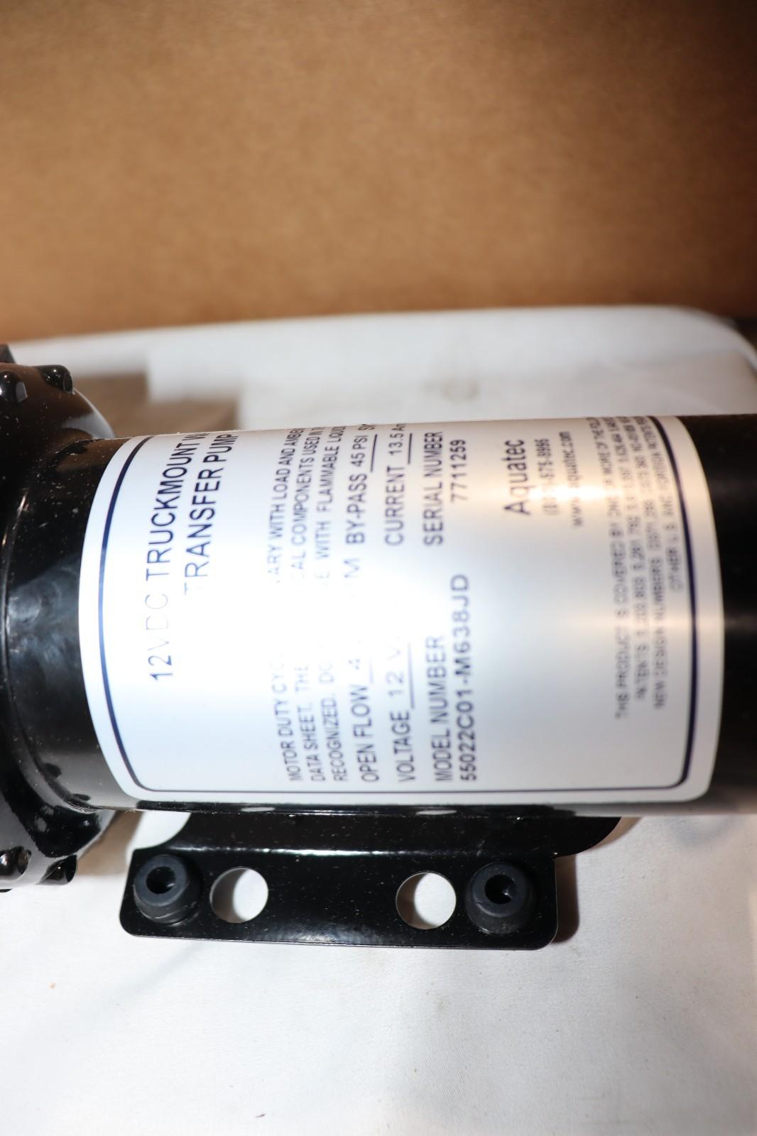 AquaTec Truck Mount Water Transfer Pump, 12V DC, 55022C01-M638JD