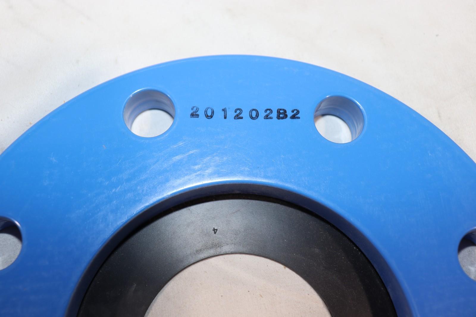 4 Inch Nibco T067970PP Blue Companion Flange Adapter w/ Rubber Gasket 8 Bolt