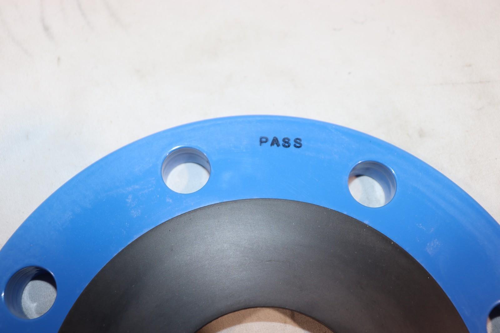 4 Inch Nibco T067970PP Blue Companion Flange Adapter w/ Rubber Gasket 8 Bolt