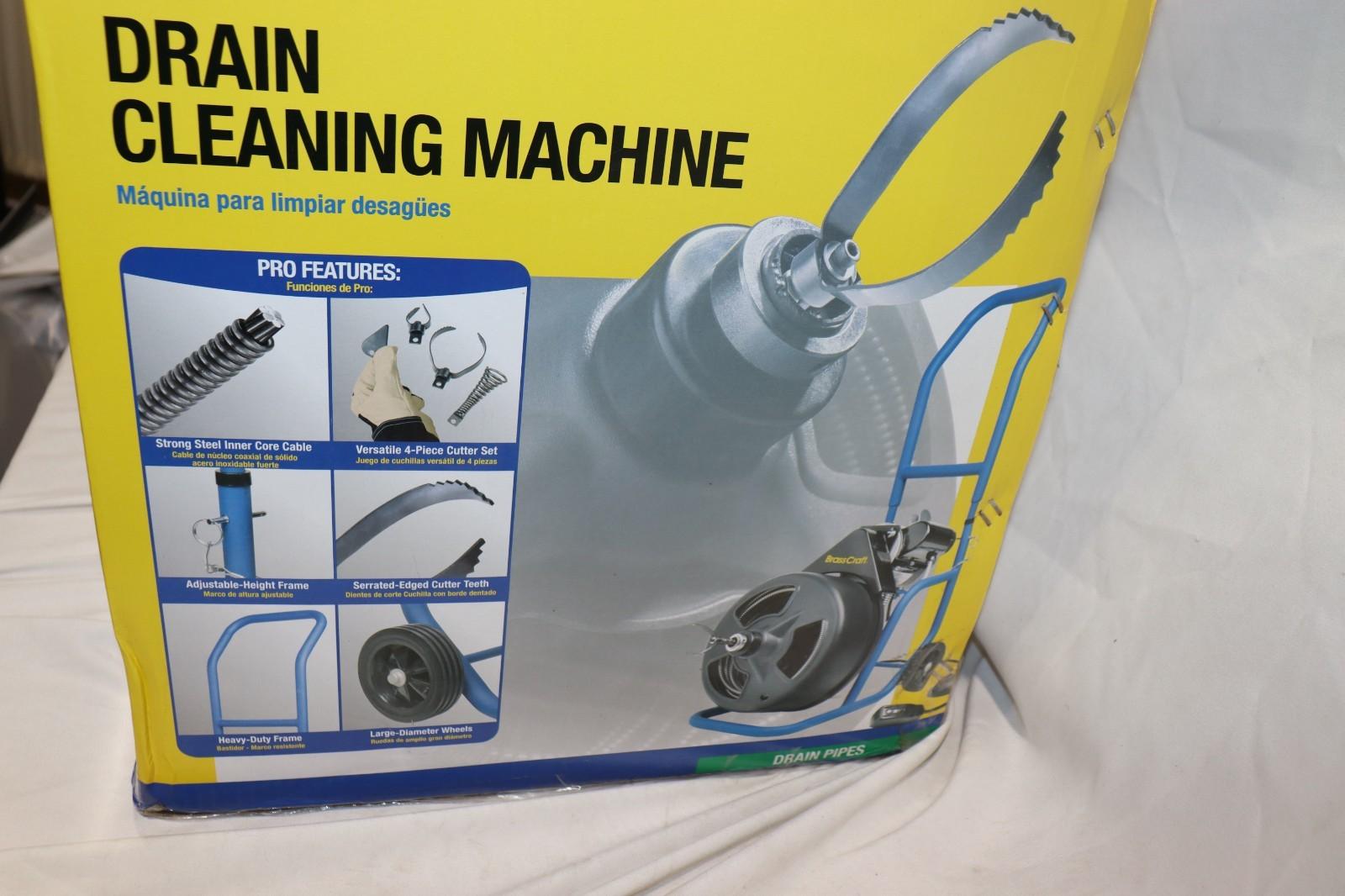 BrassCraft BC3020, Professional Grade 3/8in X 75ft Drain Cleaning Machine, 1/3HP