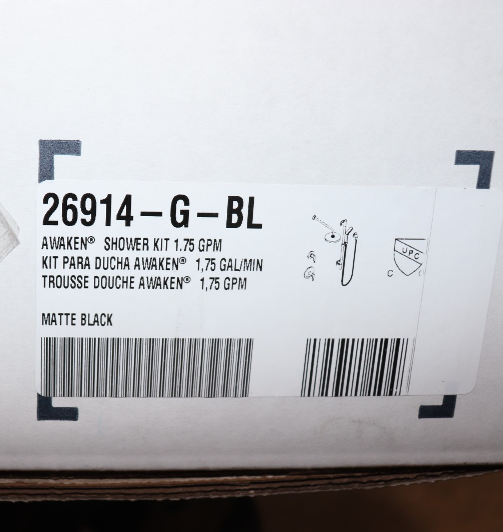 Kohler 26914-G-BL Awaken Showering Kit, 1.78GPM, Matte Black