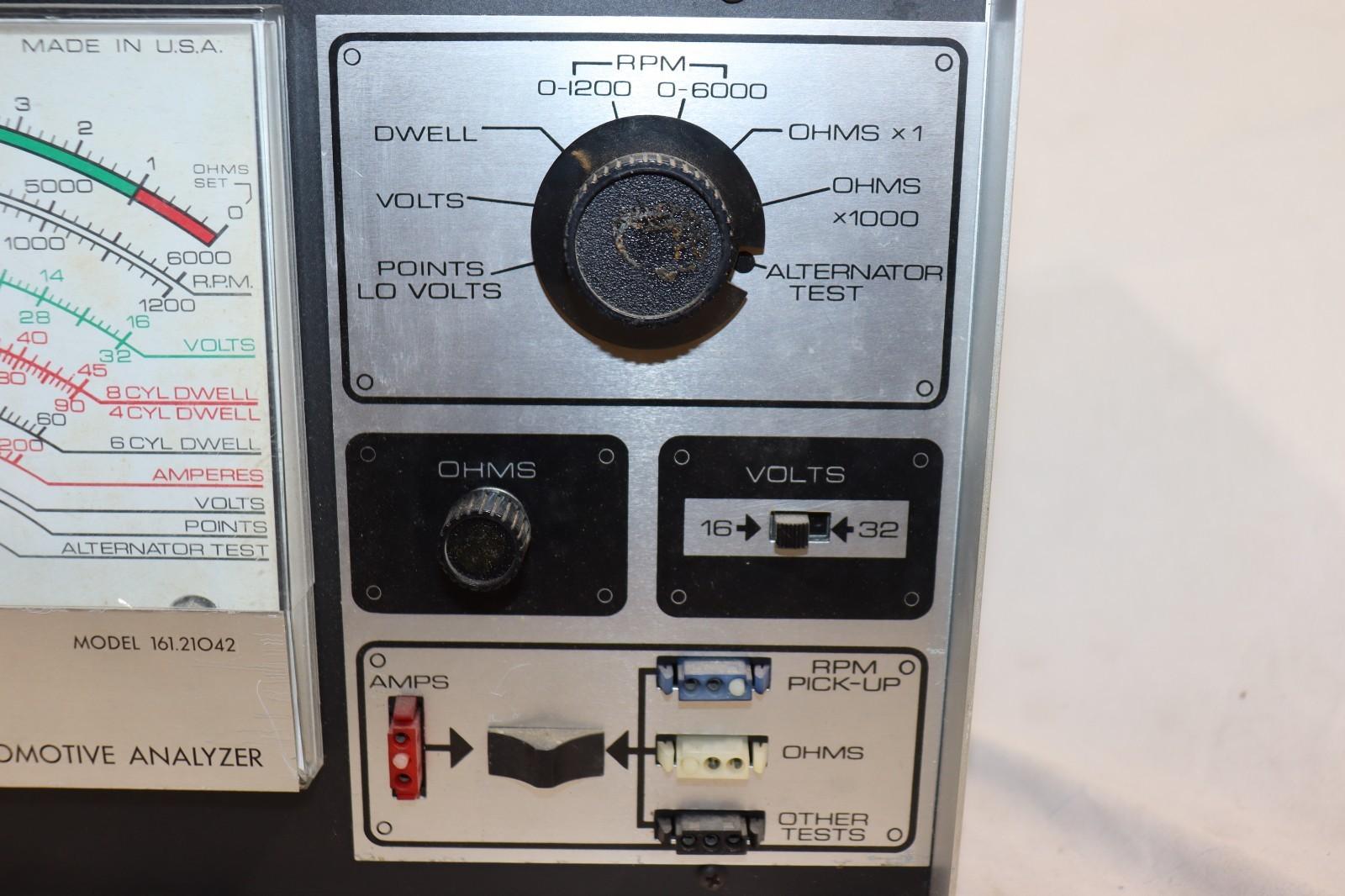 Vintage Penske Automotive Analyzer Sears 161.21042 Tester Made in USA, Untested