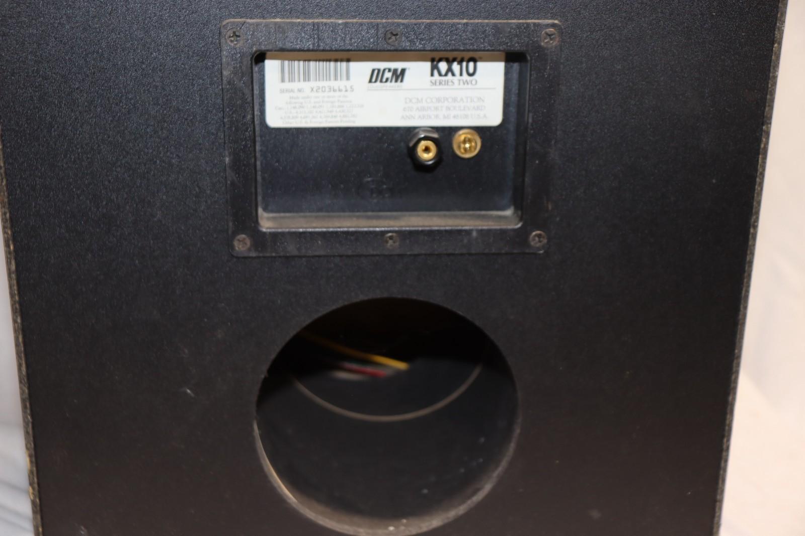 DCM KX10 3-Way Hi-Fi Floor Stand Speaker Pair, Black, Fair Condition