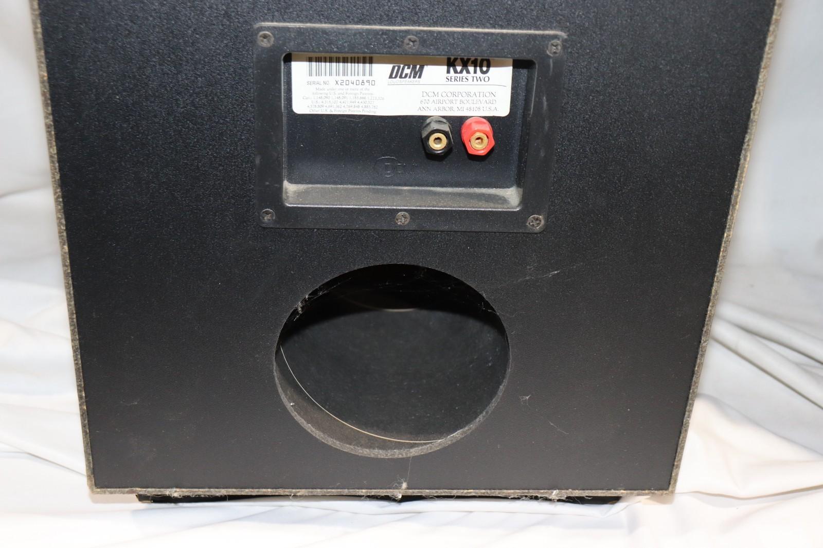 DCM KX10 3-Way Hi-Fi Floor Stand Speaker Pair, Black, Fair Condition