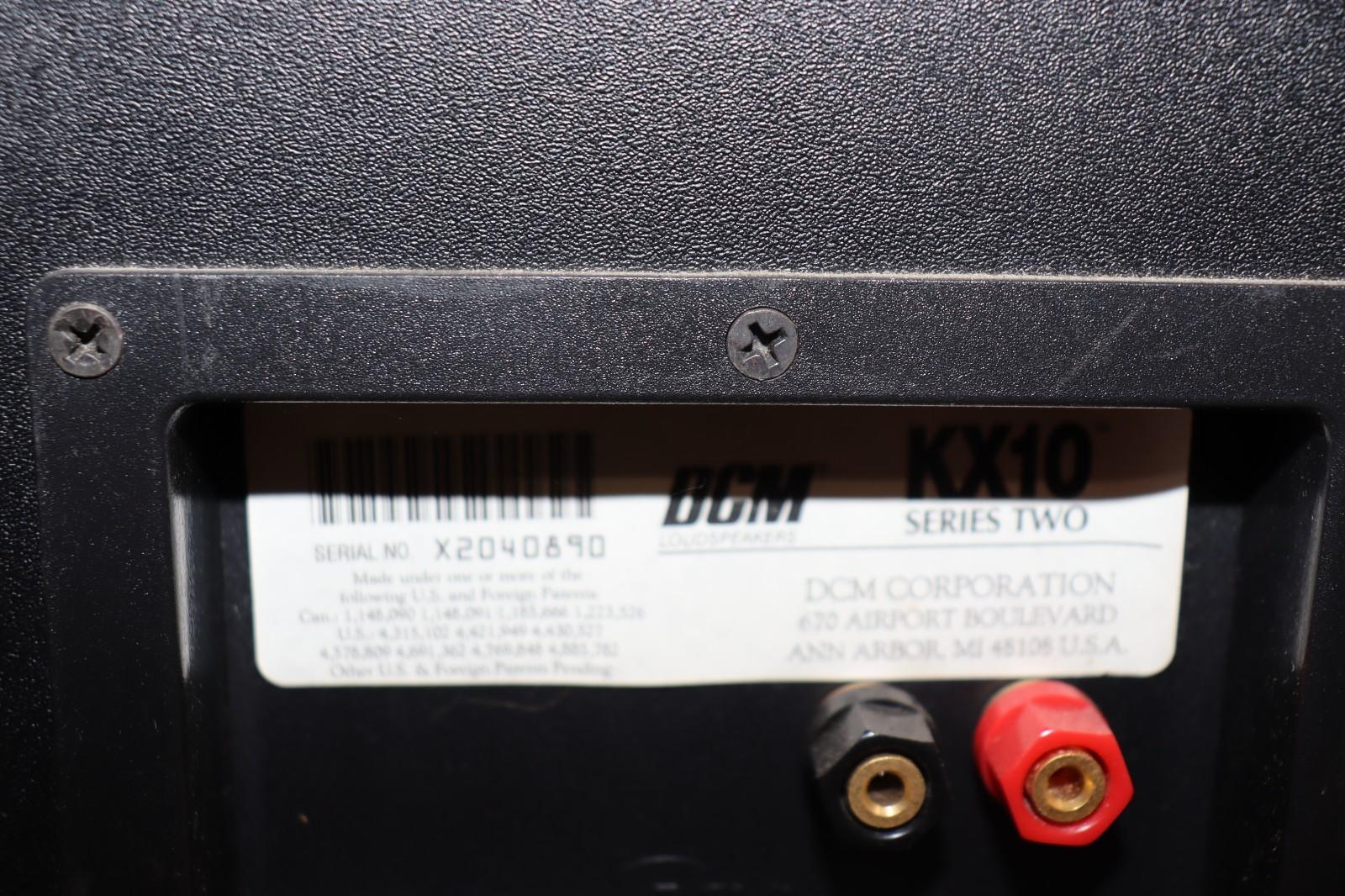 DCM KX10 3-Way Hi-Fi Floor Stand Speaker Pair, Black, Fair Condition