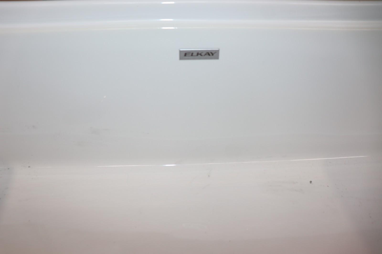 Elkay SWUF13620CDWH Fireclay 36" Single Bowl Farmhouse Workstation Sink Kit