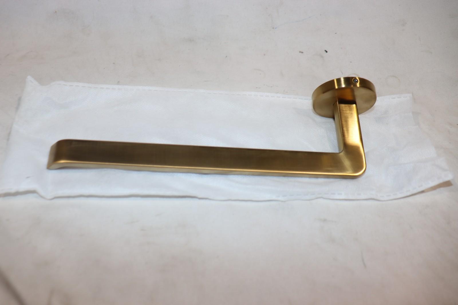 Signature Hardware SHDRTRBG Drea 10″ Wall-Mounted Towel Ring Brushed Gold